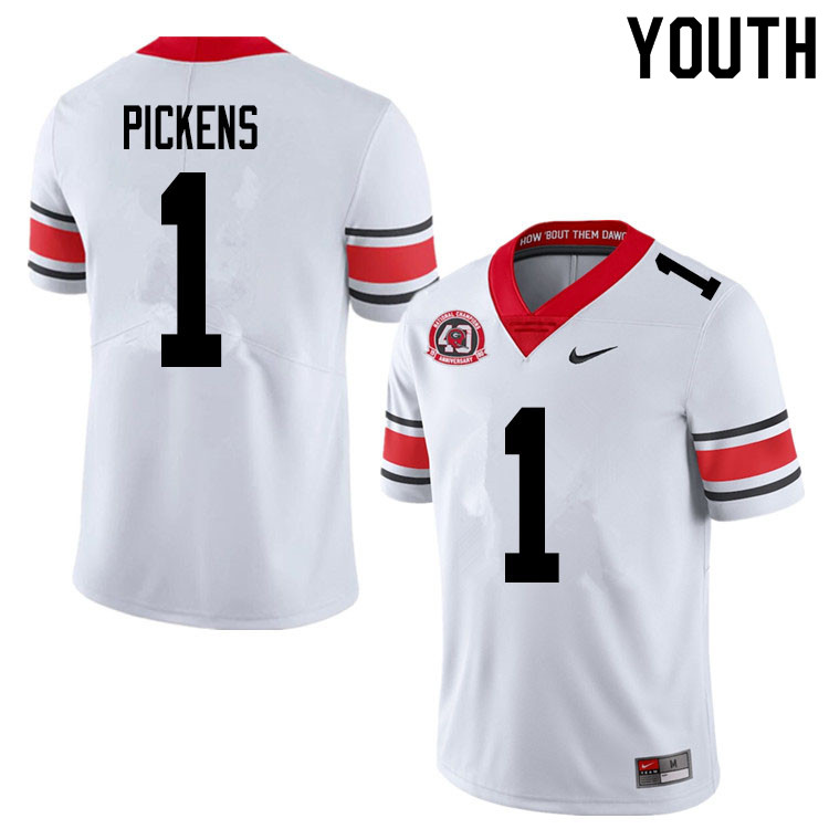 2020 Youth #1 George Pickens Georgia Bulldogs 1980 National Champions 40th Anniversary College Footb